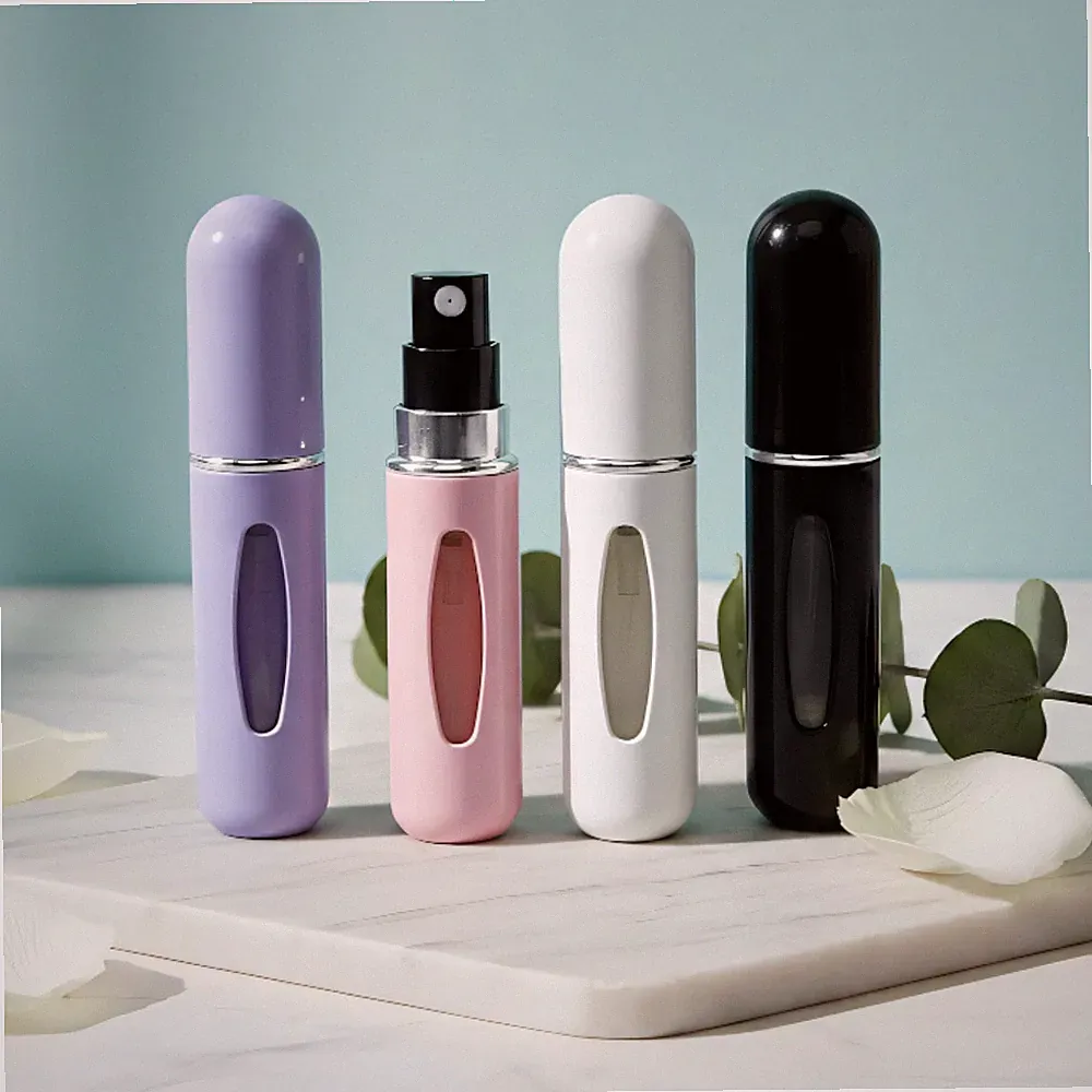 5ml Atomizer Empty Mini Perfume Spray Bottles, Travel Bottle, 4 bottles