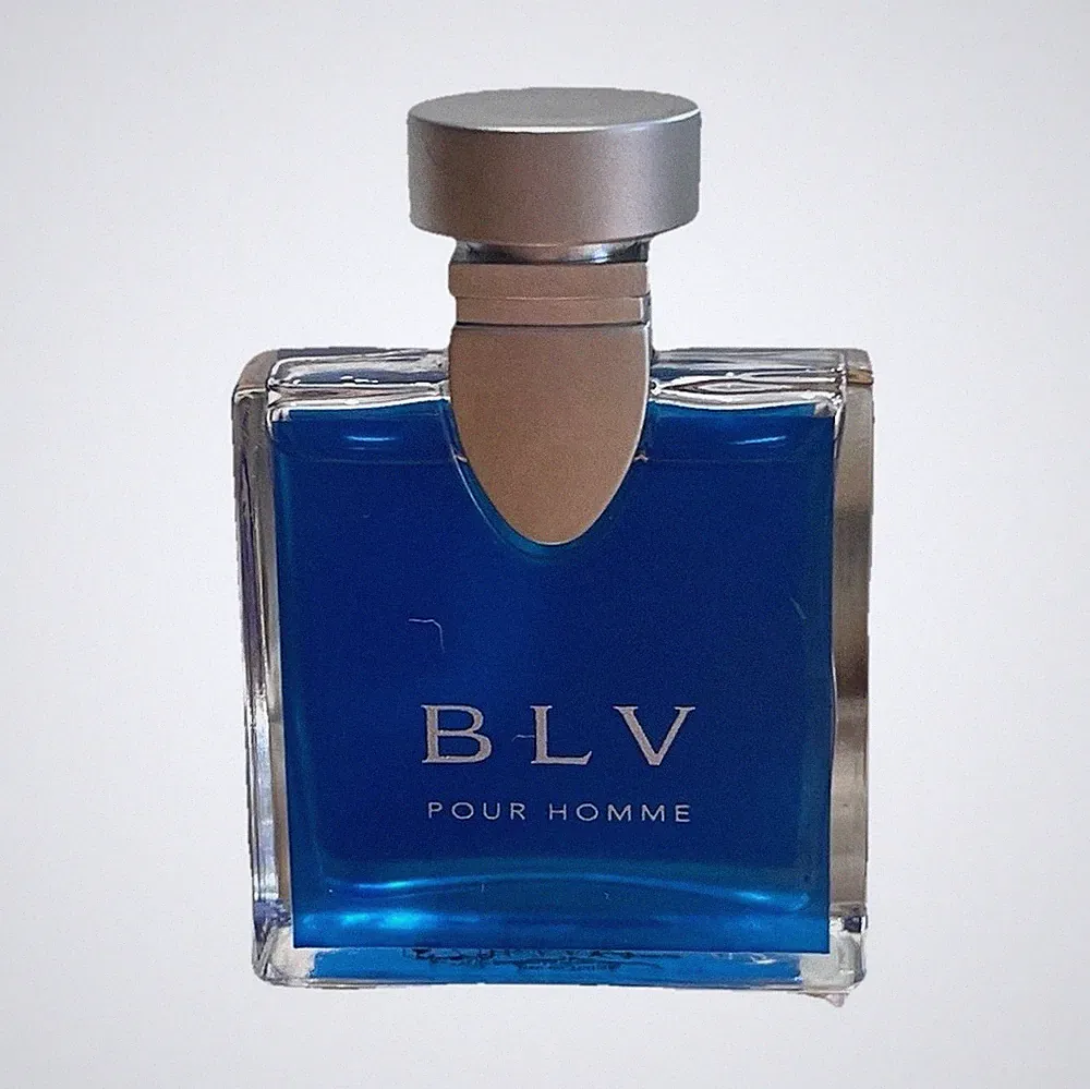 Bvlgari BLV Pour Homme Men's Fragrance Eau de Toilette Blue Bottle