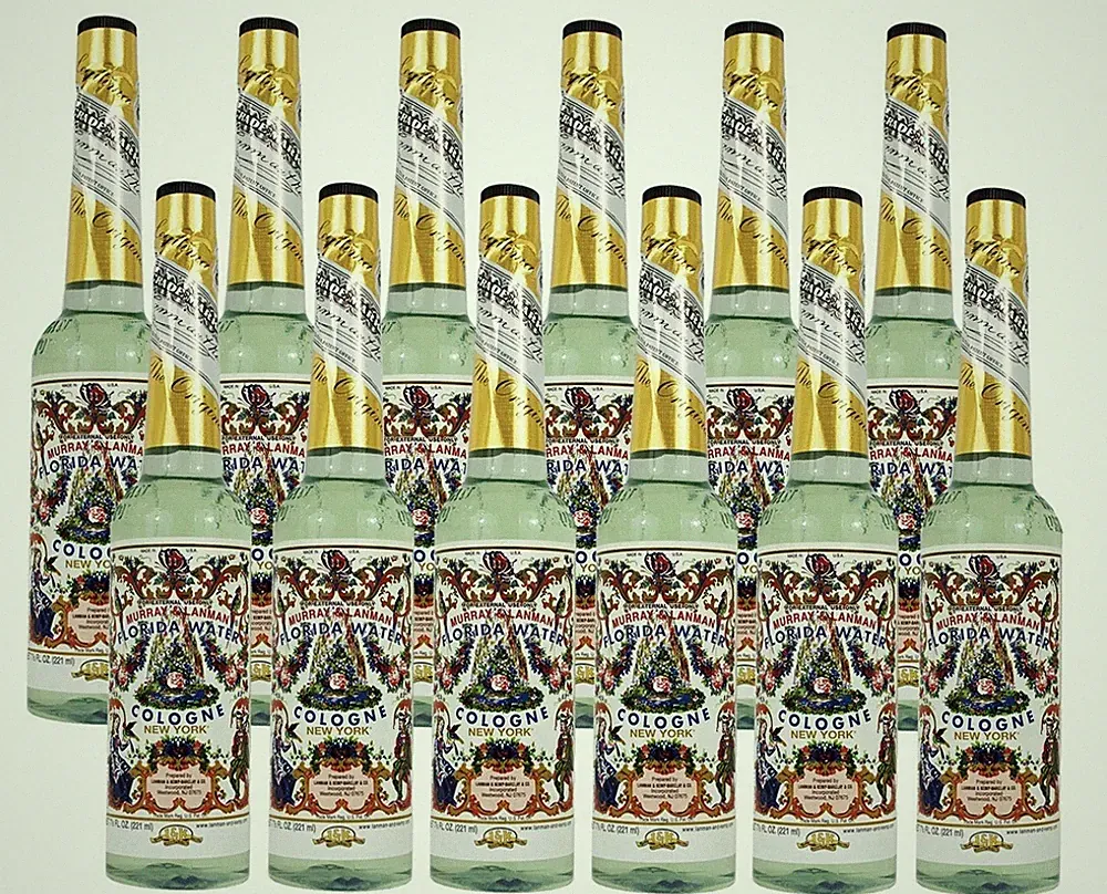 Florida Water Cologne 7.5 fl. oz. (12 BOTTLES) + Travel Bottle